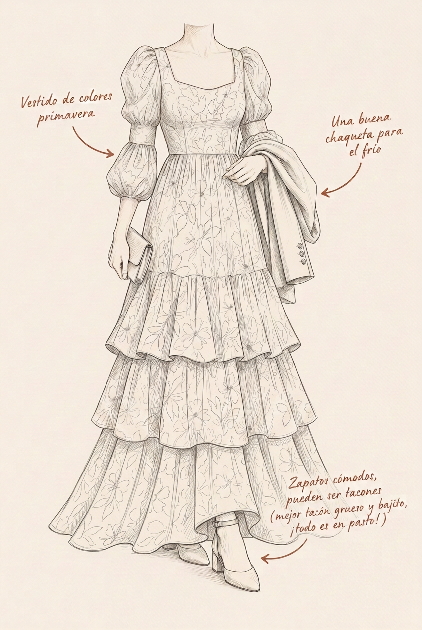 Sketch de cómo vestirse — mujeres